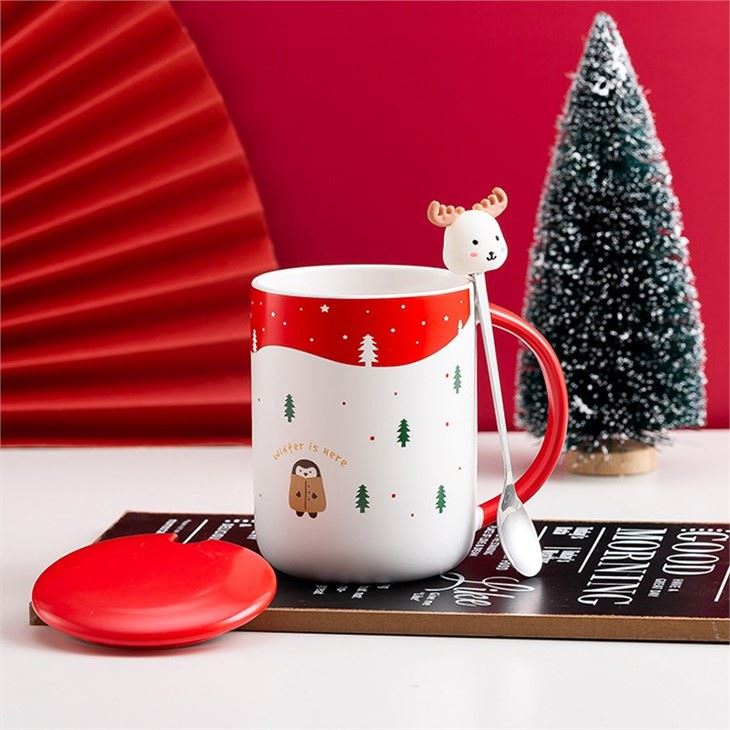 christmas mug with lid-3