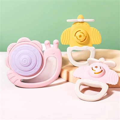 Rattle Teether khoom ua si